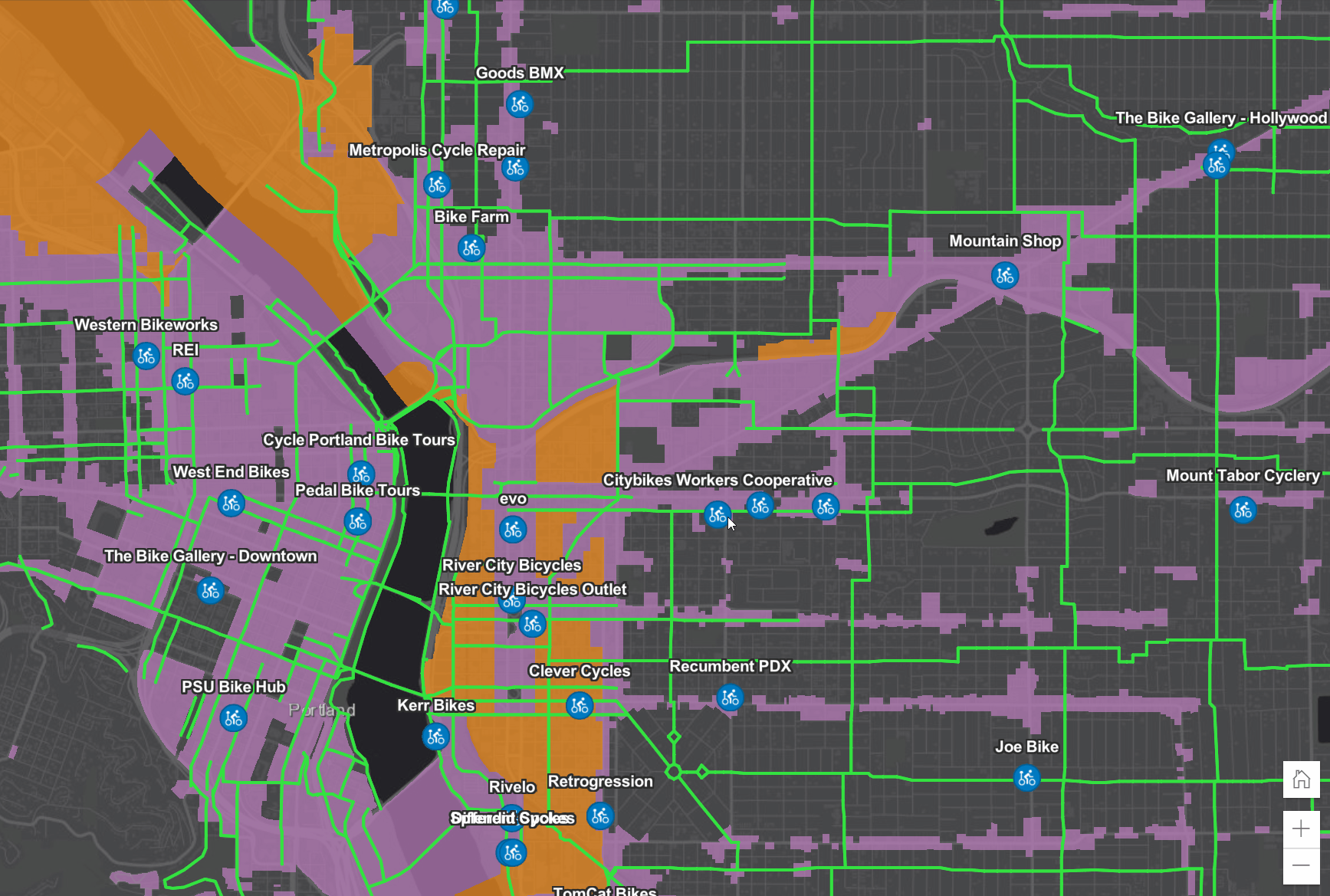 arcgis online popup docking